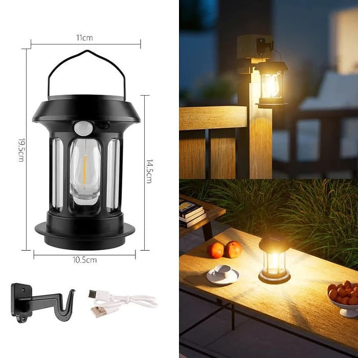 Lámpara Solar LED Colgante con Sensor