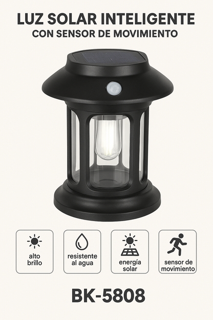 Lámpara Solar LED Colgante con Sensor